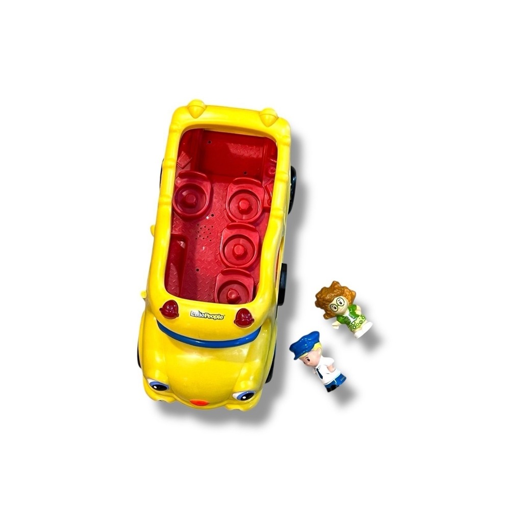 Little‎ People Lil' Movers Baby School Bus Fisher-Price and 2 Figures WORKS - Picture 5 of 9